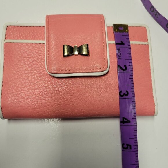 Two Coral Pink Wallet Purse - Picture 9 of 16